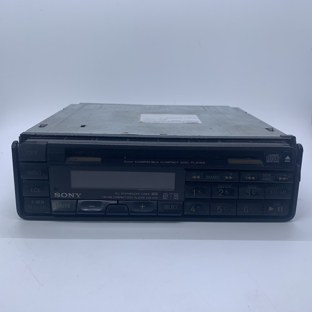 VTG Rare 80s Sony Car Audio CD Player CDX-R79 PLL Sythesizer Stereo Receiver